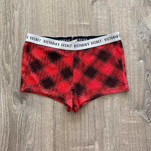 Victoria's Secret red plaid cotton shorts